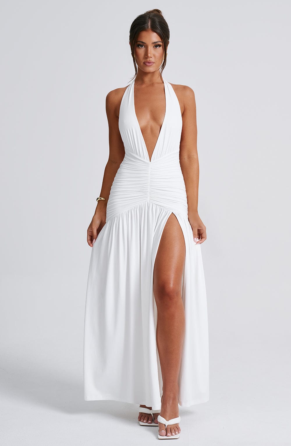 Melania Maxi Dress White – Melania White Long Dress, Untouchable Elegance and Sophistication