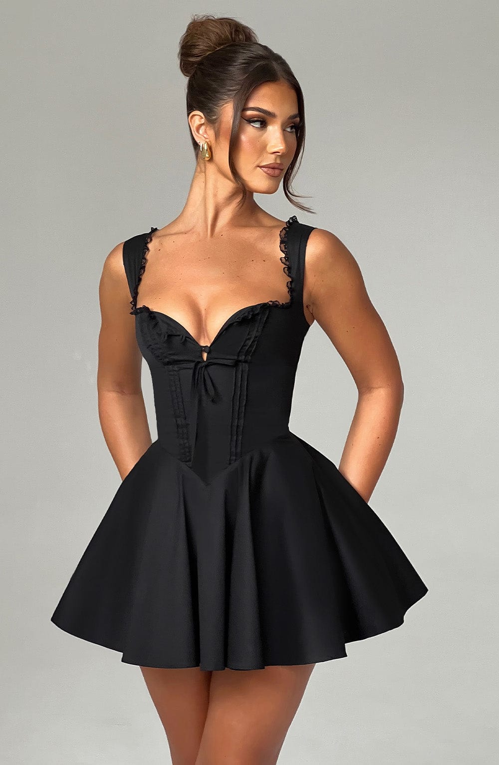 Antonella Mini Dress Black - Antonella Mini Dress Black, Sophistication and Timeless Elegance