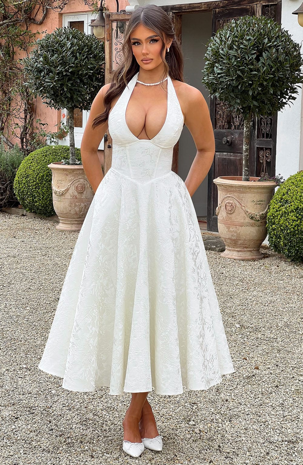 Effie Midi Dress Ivory – Effie Ivory Midi Dress, Sophistication and Timeless Elegance