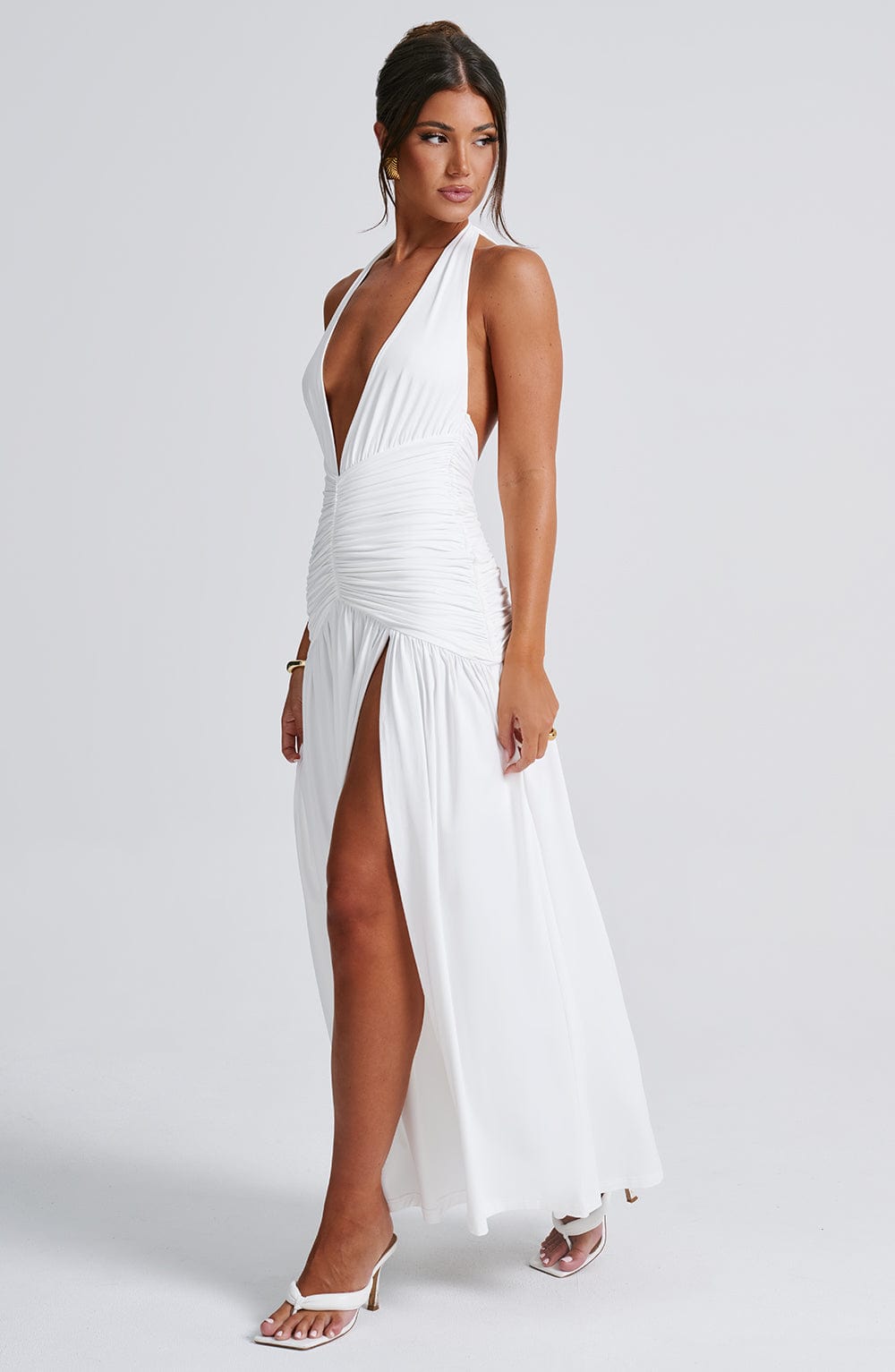Melania Maxi Dress White – Melania White Long Dress, Untouchable Elegance and Sophistication