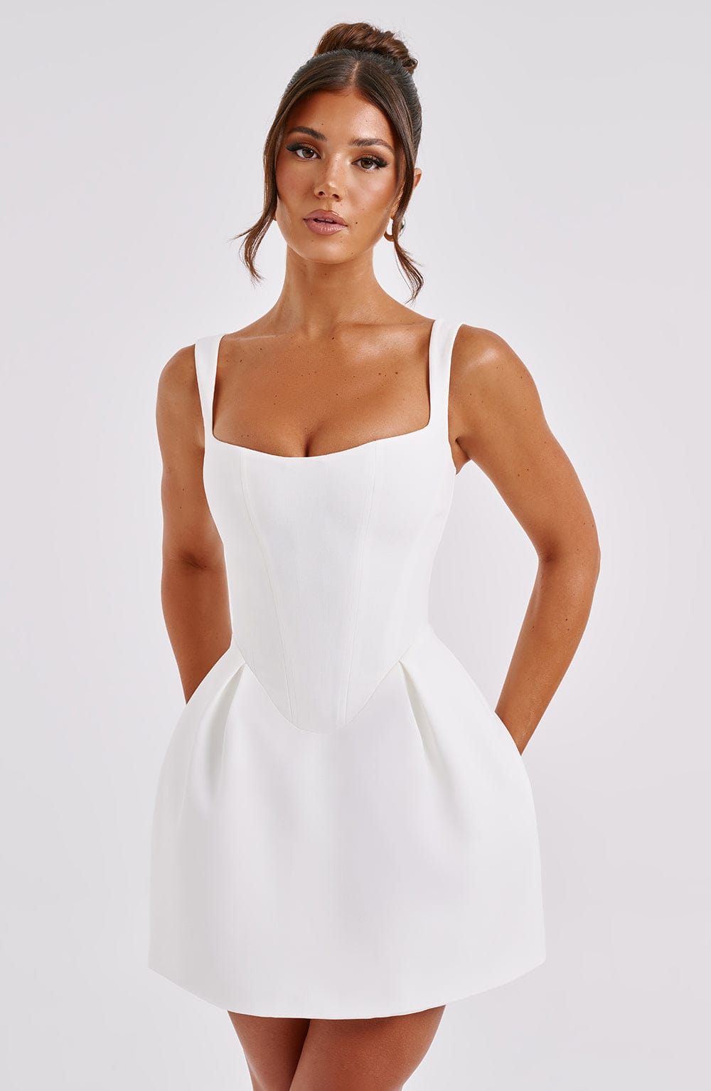Janiyah Mini Dress Ivory – Janiyah Ivory Mini Dress, Refined Elegance and Exclusivity