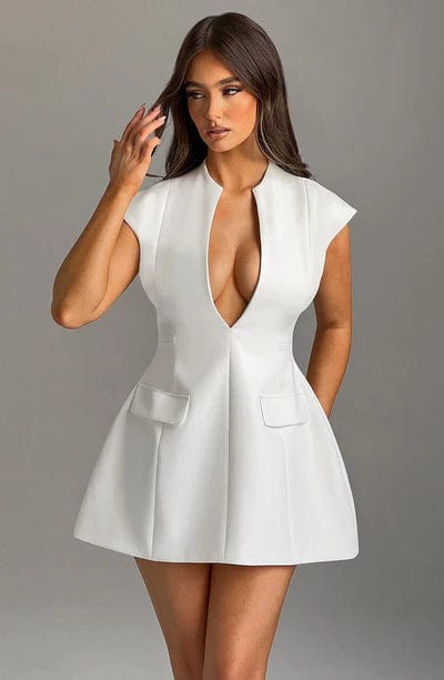 Suri Mini Dress Ivory – Suri Ivory Mini Dress, Timeless Luxury and Sophistication