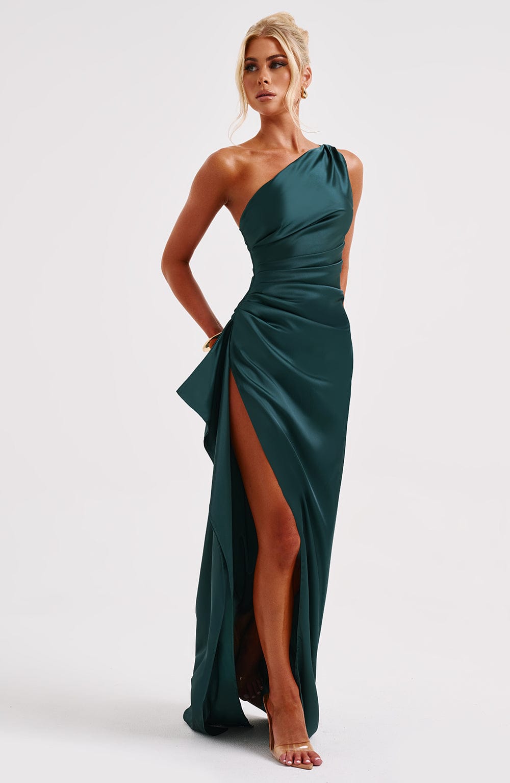 Ariel Maxi Dress Emerald - Ariel Emerald Green Long Dress, Intense Elegance and Exclusive Sophistication