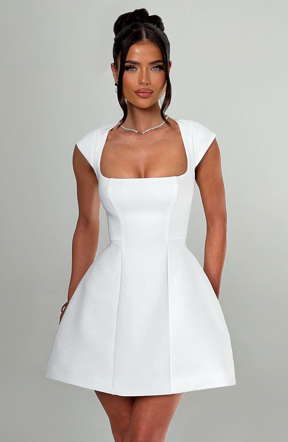 Lena Mini Dress Ivory – Lena Ivory Mini Dress, Sophisticated Elegance and Exclusivity