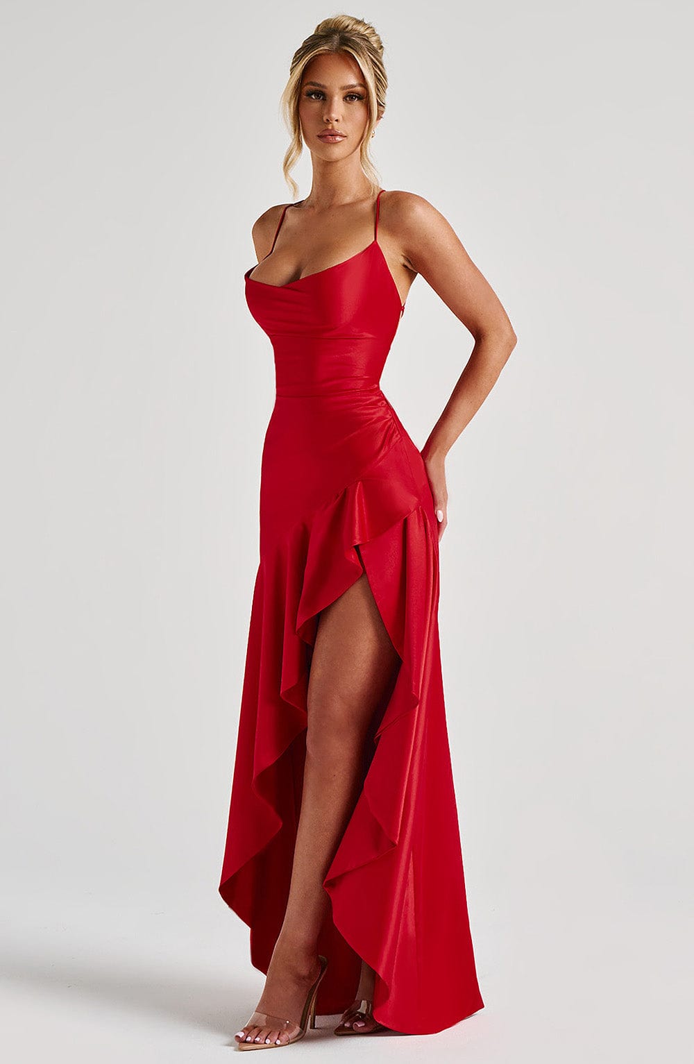 Samira Maxi Dress Red – Samira Red Long Dress, Power and Timeless Sophistication