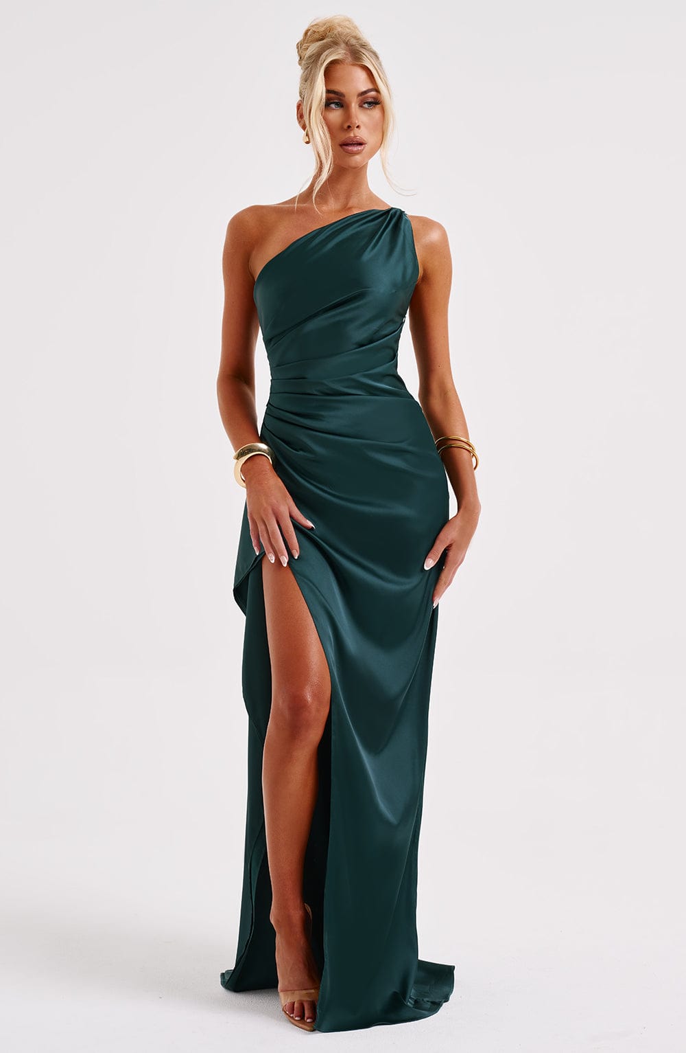 Ariel Maxi Dress Emerald - Ariel Emerald Green Long Dress, Intense Elegance and Exclusive Sophistication