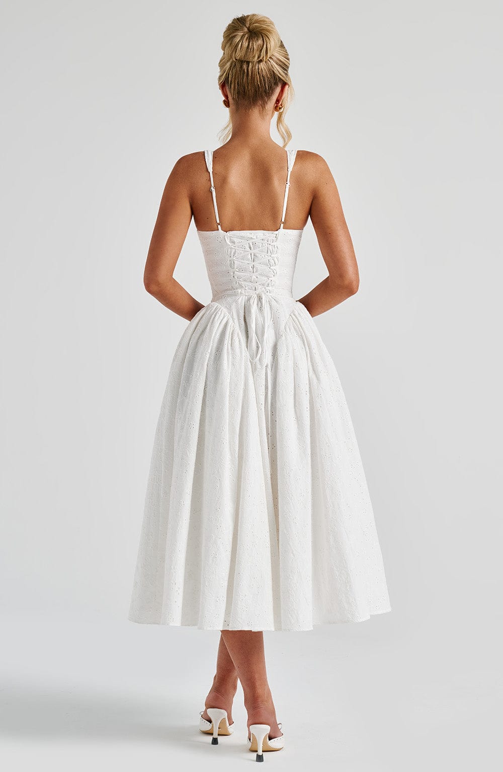 Monroe Midi Dress Ivory – Monroe Off White Midi Dress, Timeless Elegance and Sophistication