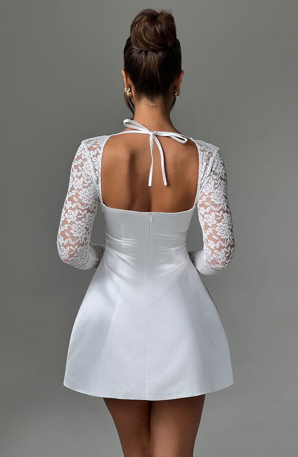 Sadie Mini Dress Ivory - Sadie Ivory Mini Dress, Elegance and Modernity