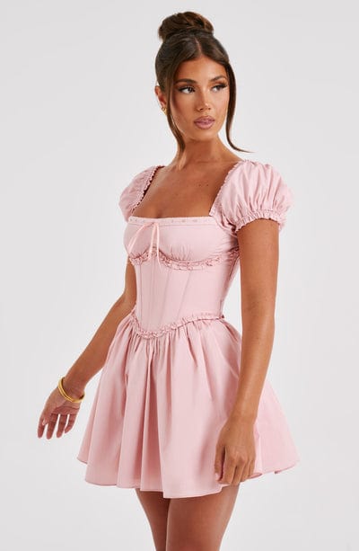 Penelope Mini Dress Blush – Penelope Blush Mini Dress, Elegance and Delicacy in a Unique Piece