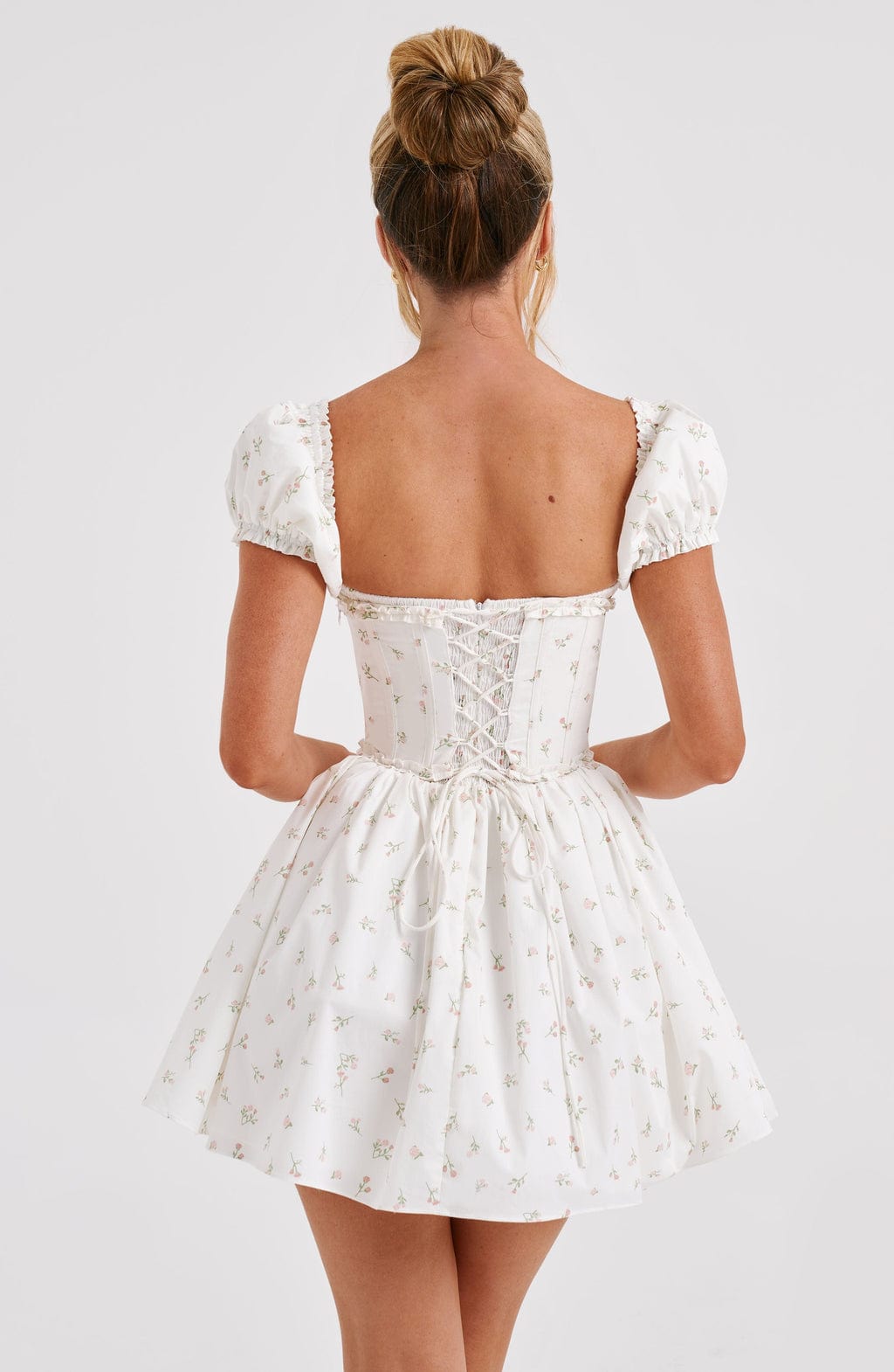 Penelope Mini Dress Blush Floral Print – Penelope Mini Dress Floral Print, Romanticism and Elegance
