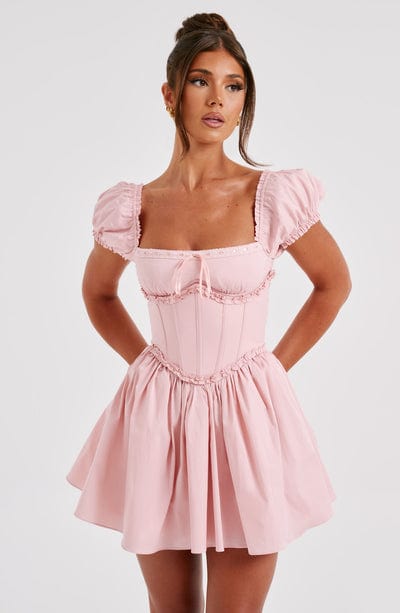 Penelope Mini Dress Blush – Penelope Blush Mini Dress, Elegance and Delicacy in a Unique Piece