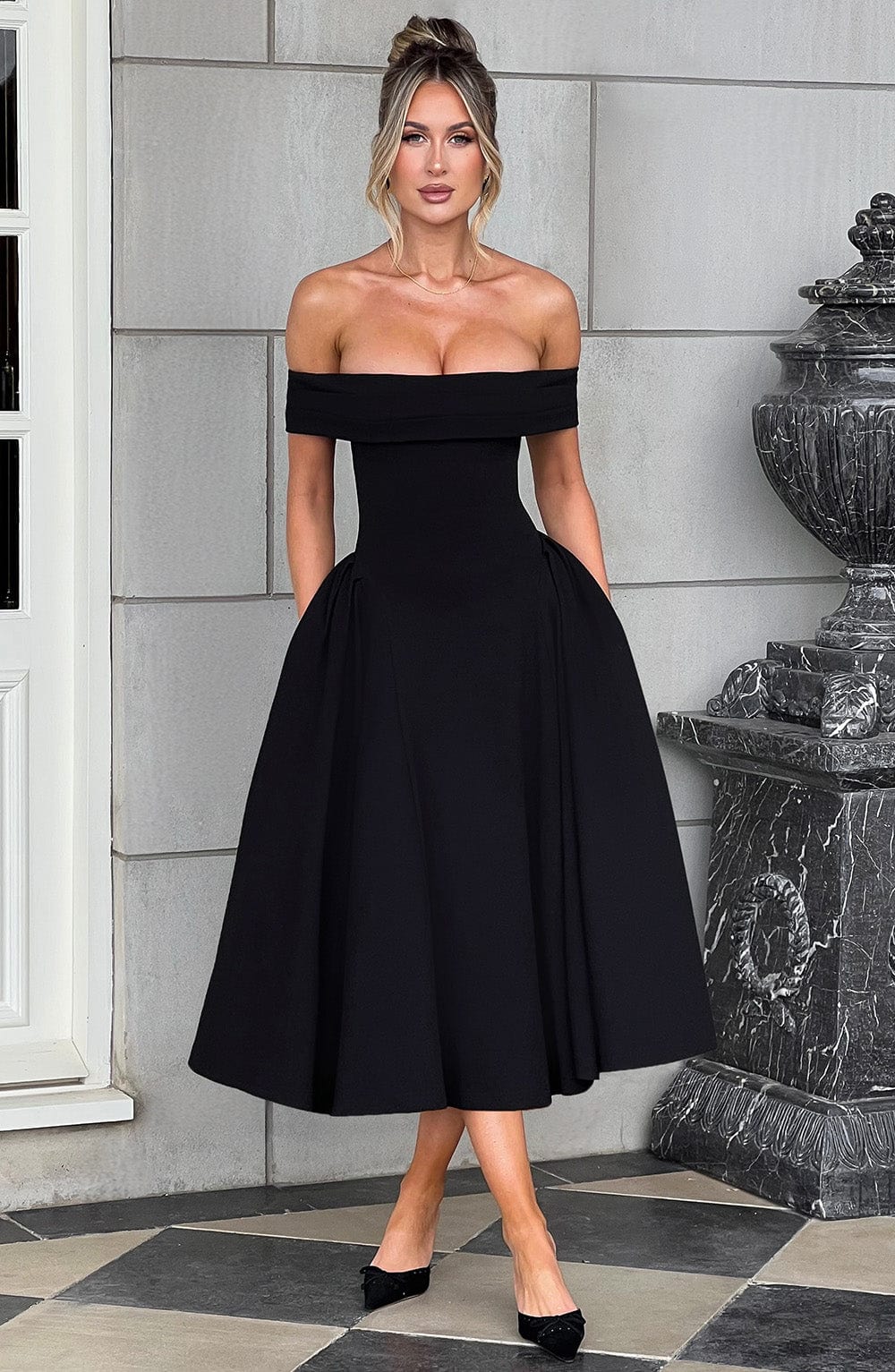 Miranda Midi Dress Black – Miranda Midi Dress Black, Timeless Elegance and Exclusive Sophistication