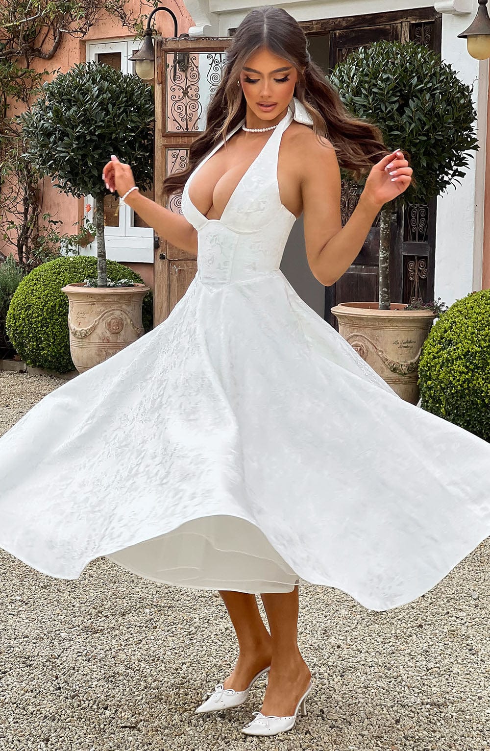 Effie Midi Dress Ivory – Effie Ivory Midi Dress, Sophistication and Timeless Elegance