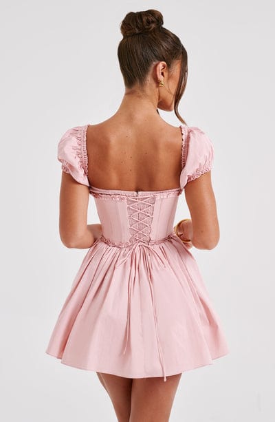 Penelope Mini Dress Blush – Penelope Blush Mini Dress, Elegance and Delicacy in a Unique Piece