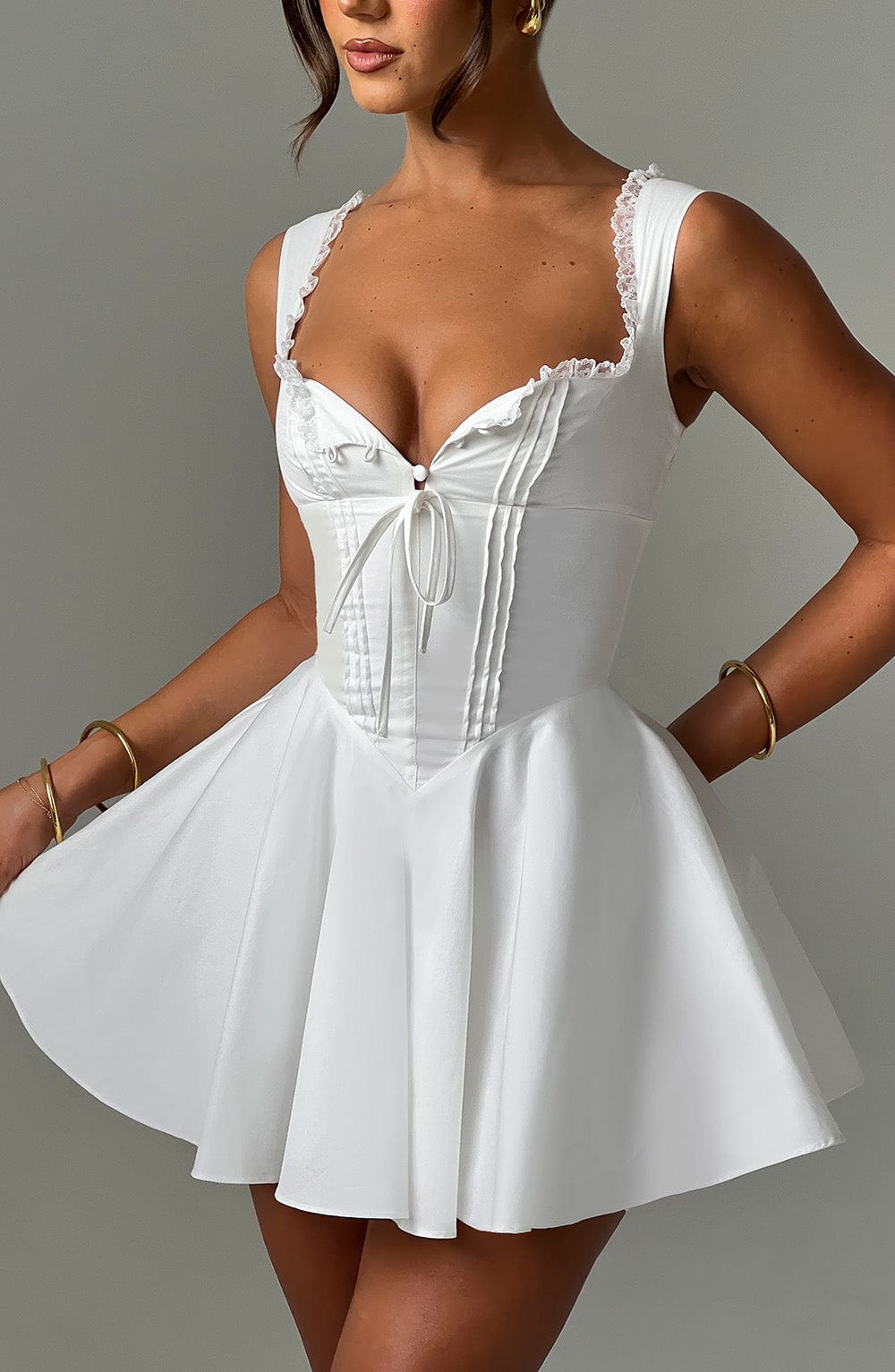 Antonella Mini Dress Ivory – Antonella Ivory Mini Dress, Timeless Elegance for Special Occasions
