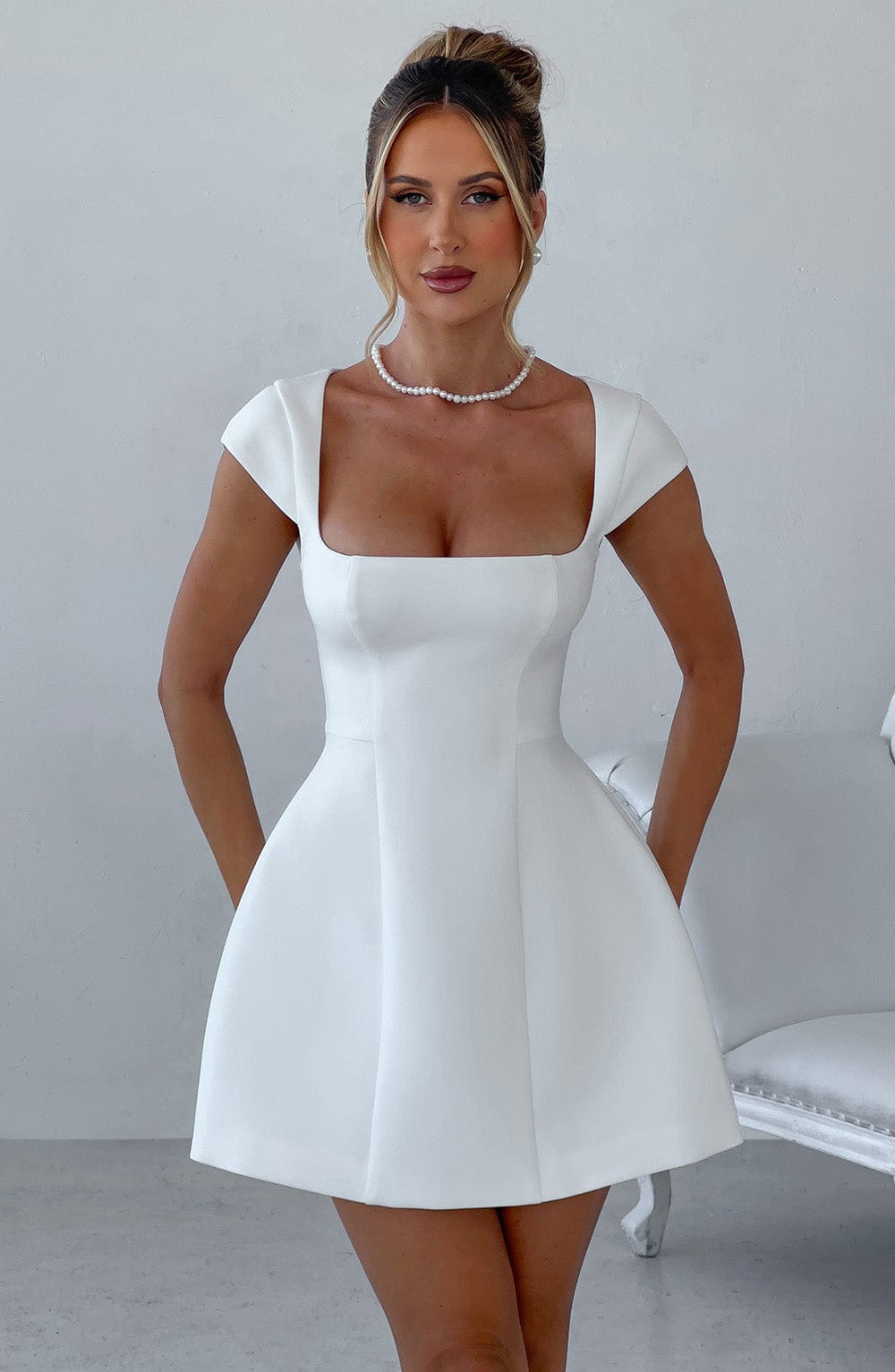 Lena Mini Dress Ivory – Lena Ivory Mini Dress, Sophisticated Elegance and Exclusivity