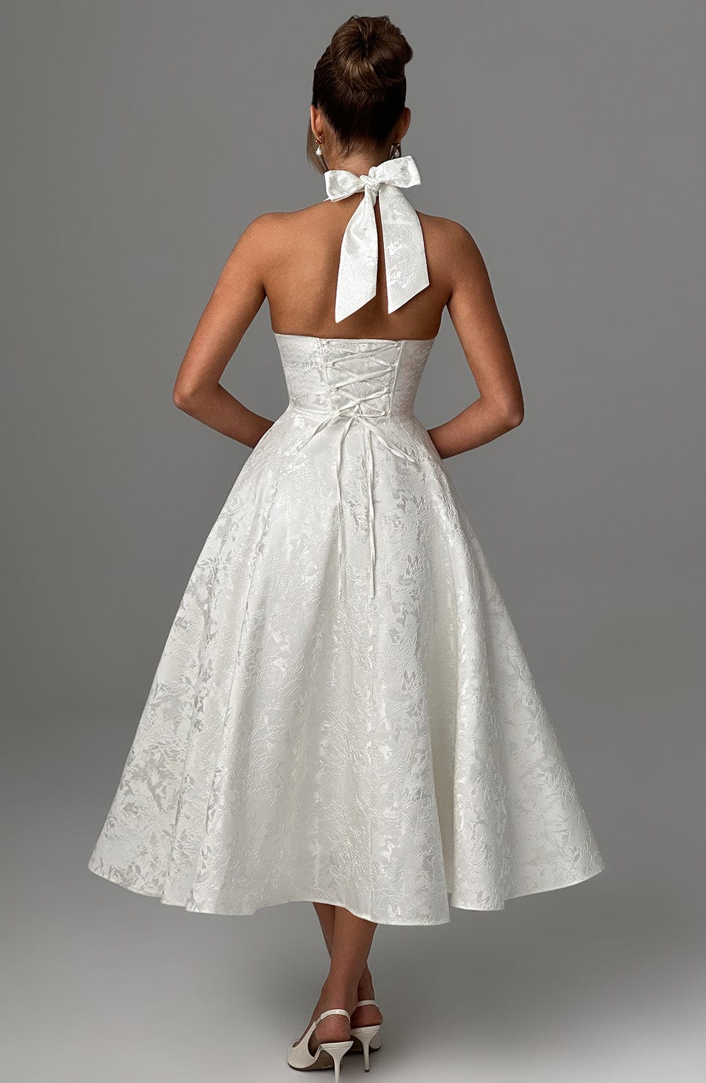 Effie Midi Dress Ivory – Effie Ivory Midi Dress, Sophistication and Timeless Elegance