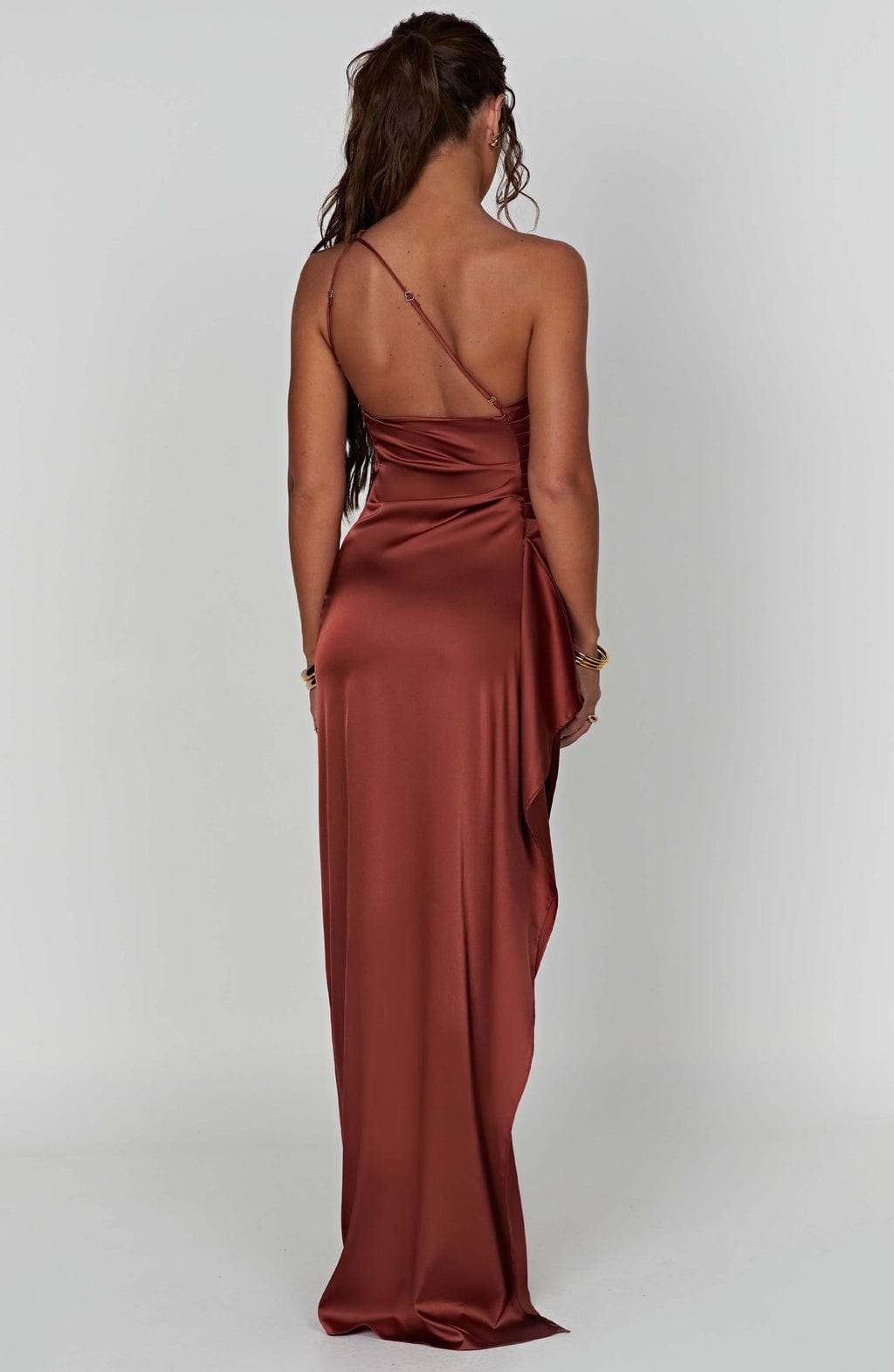 Ariel Maxi Dress Rust - Ariel Terracotta Long Dress, Elegance and Sophistication in Warm Tones