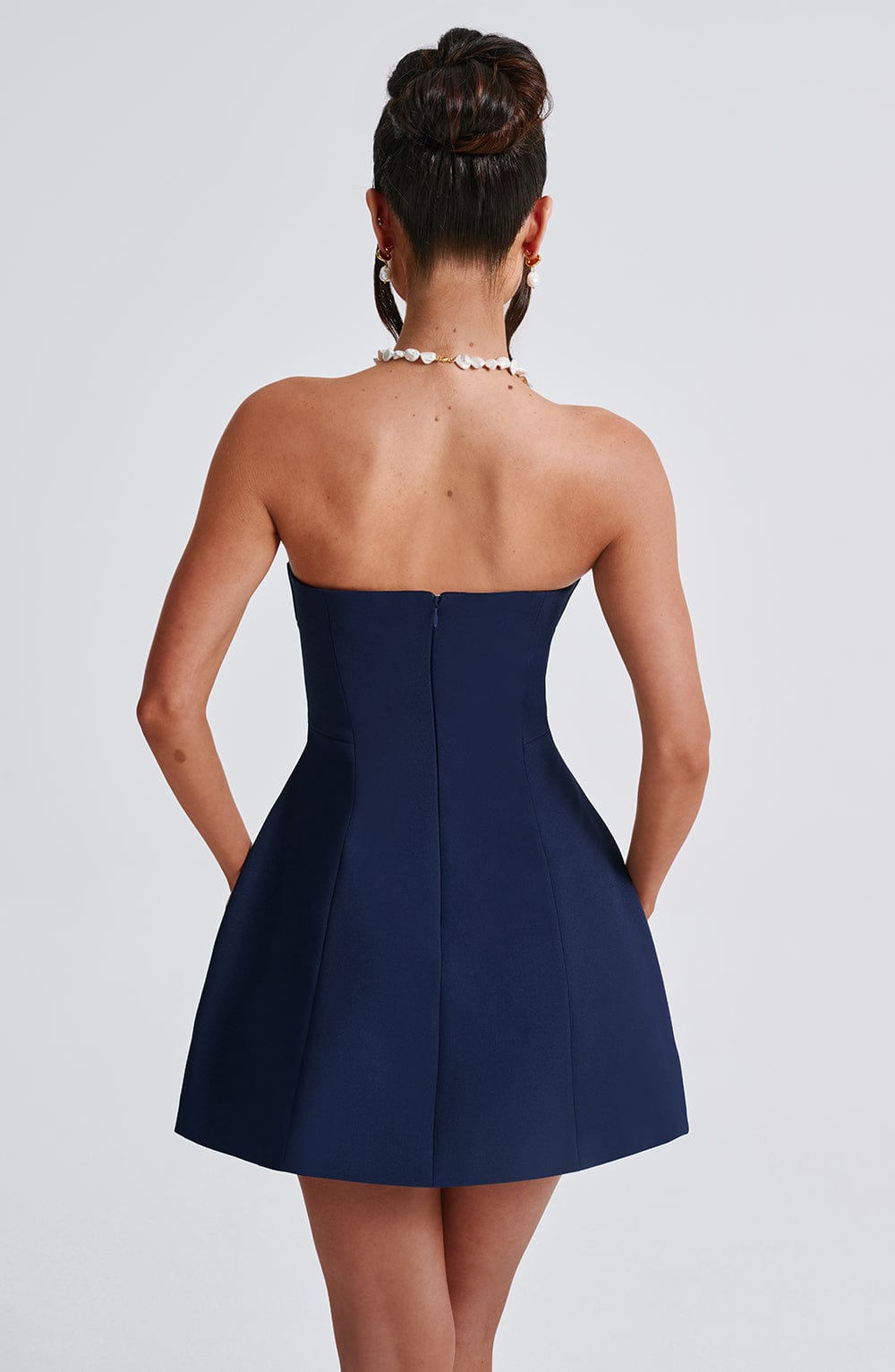 Asha Mini Dress Navy – Asha Navy Blue Mini Dress, Timeless Elegance with a Modern Touch