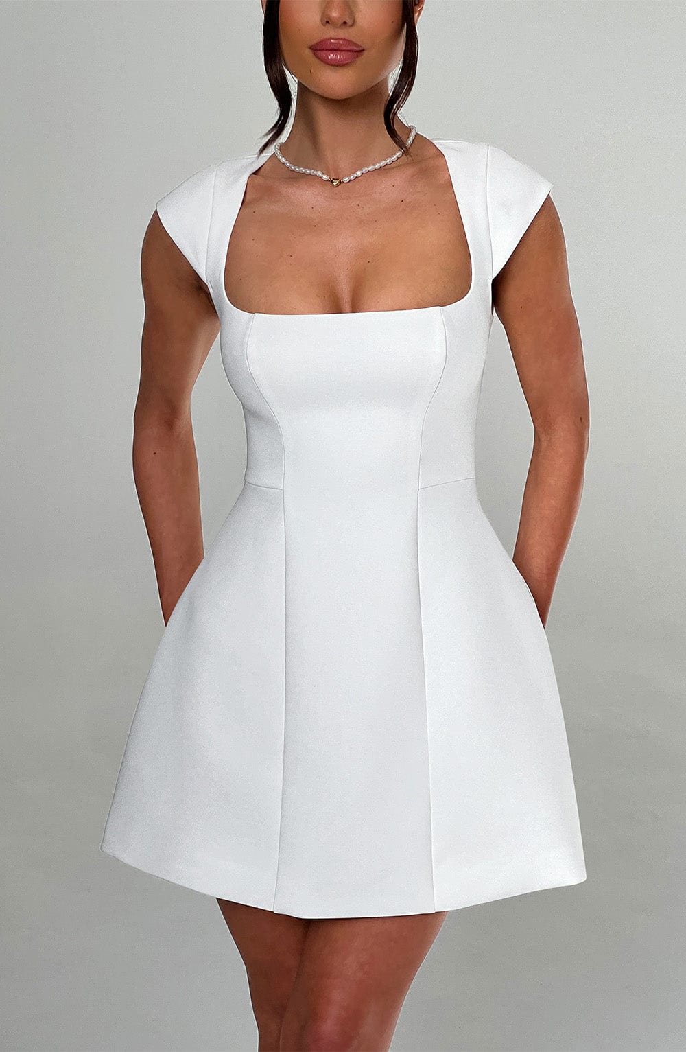 Lena Mini Dress Ivory – Lena Ivory Mini Dress, Sophisticated Elegance and Exclusivity