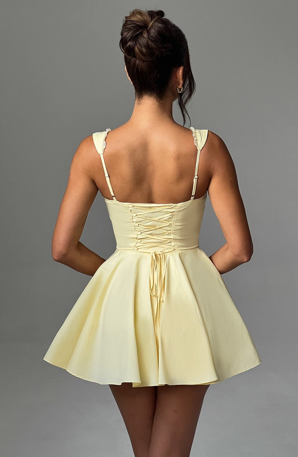 Antonella Mini Dress Lemon – Antonella Yellow Mini Dress, Freshness and Elegance for Special Occasions