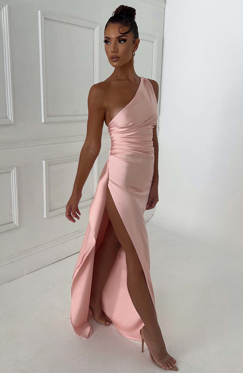 Ariel Maxi Dress Blush - Ariel Blush Long Dress, Romantic Sophistication and Timeless Elegance