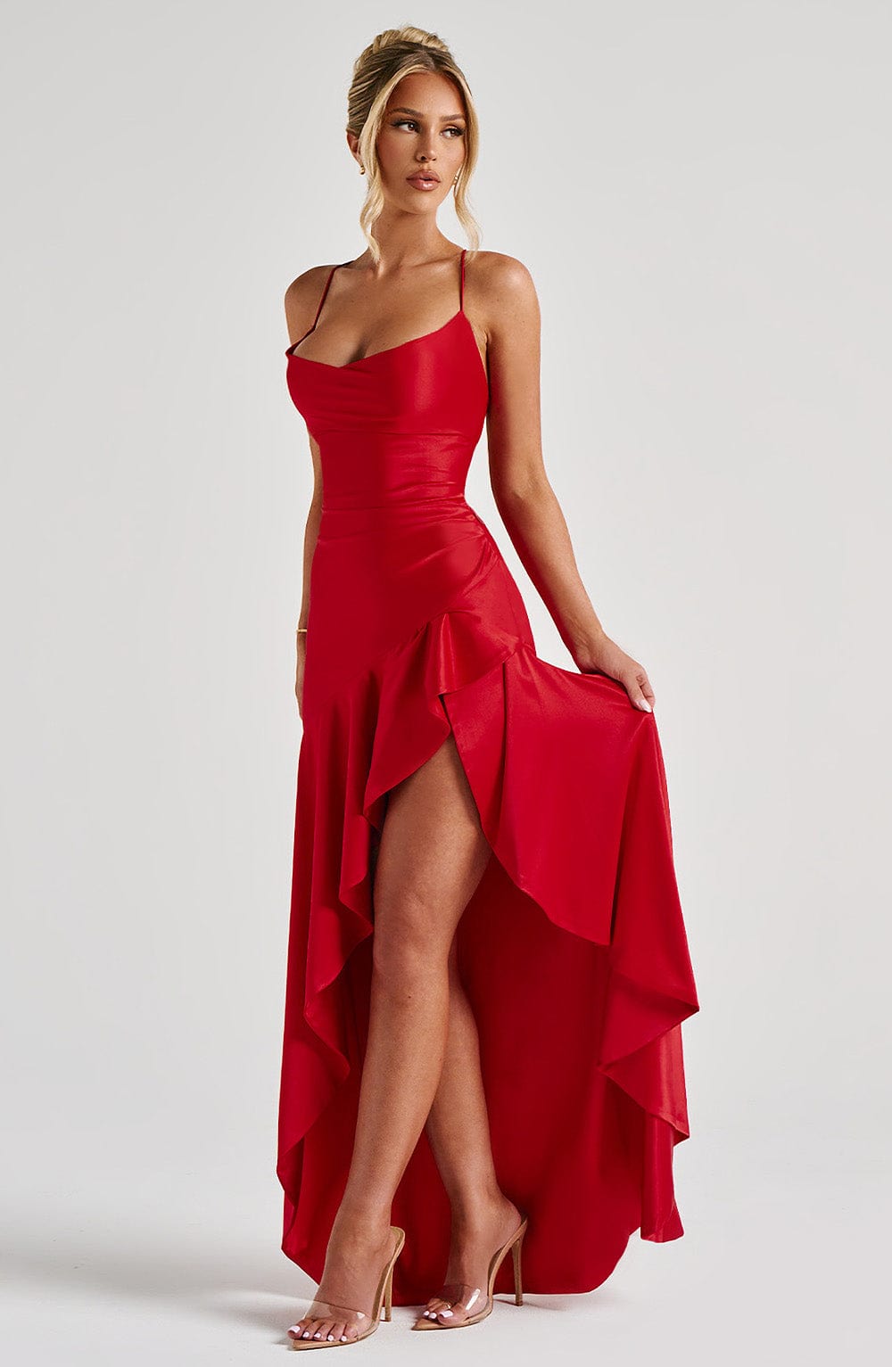 Samira Maxi Dress Red – Samira Red Long Dress, Power and Timeless Sophistication