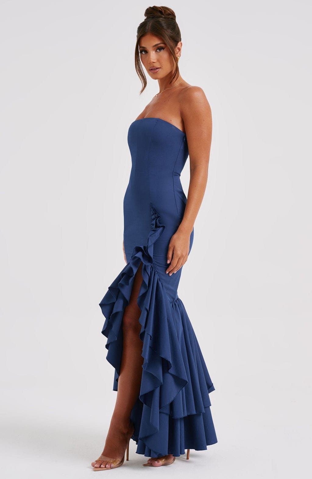 Angelina Maxi Dress Navy - Angelina Navy Blue Long Dress, Timeless Sophistication and Exclusive Elegance