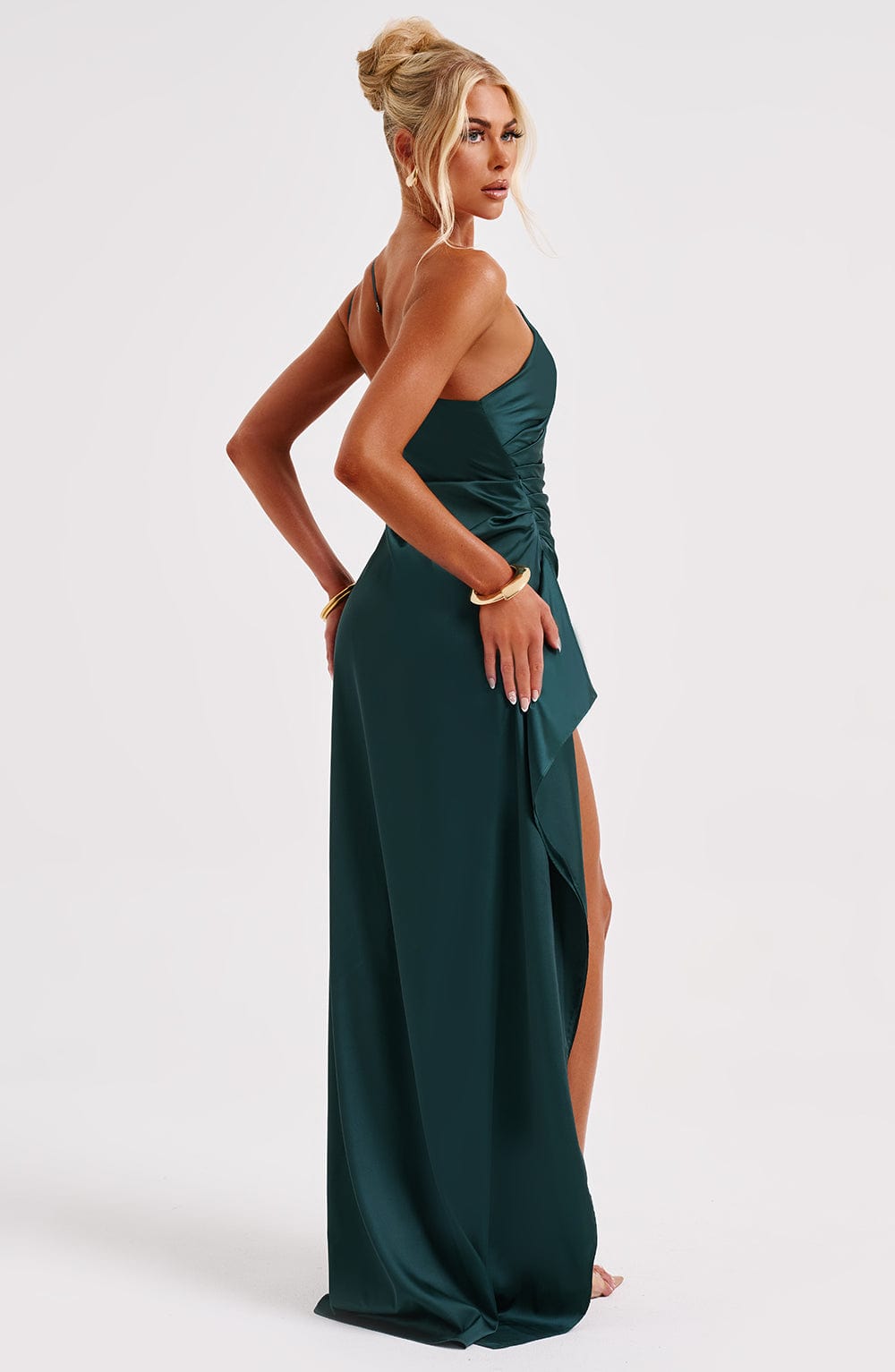 Ariel Maxi Dress Emerald - Ariel Emerald Green Long Dress, Intense Elegance and Exclusive Sophistication