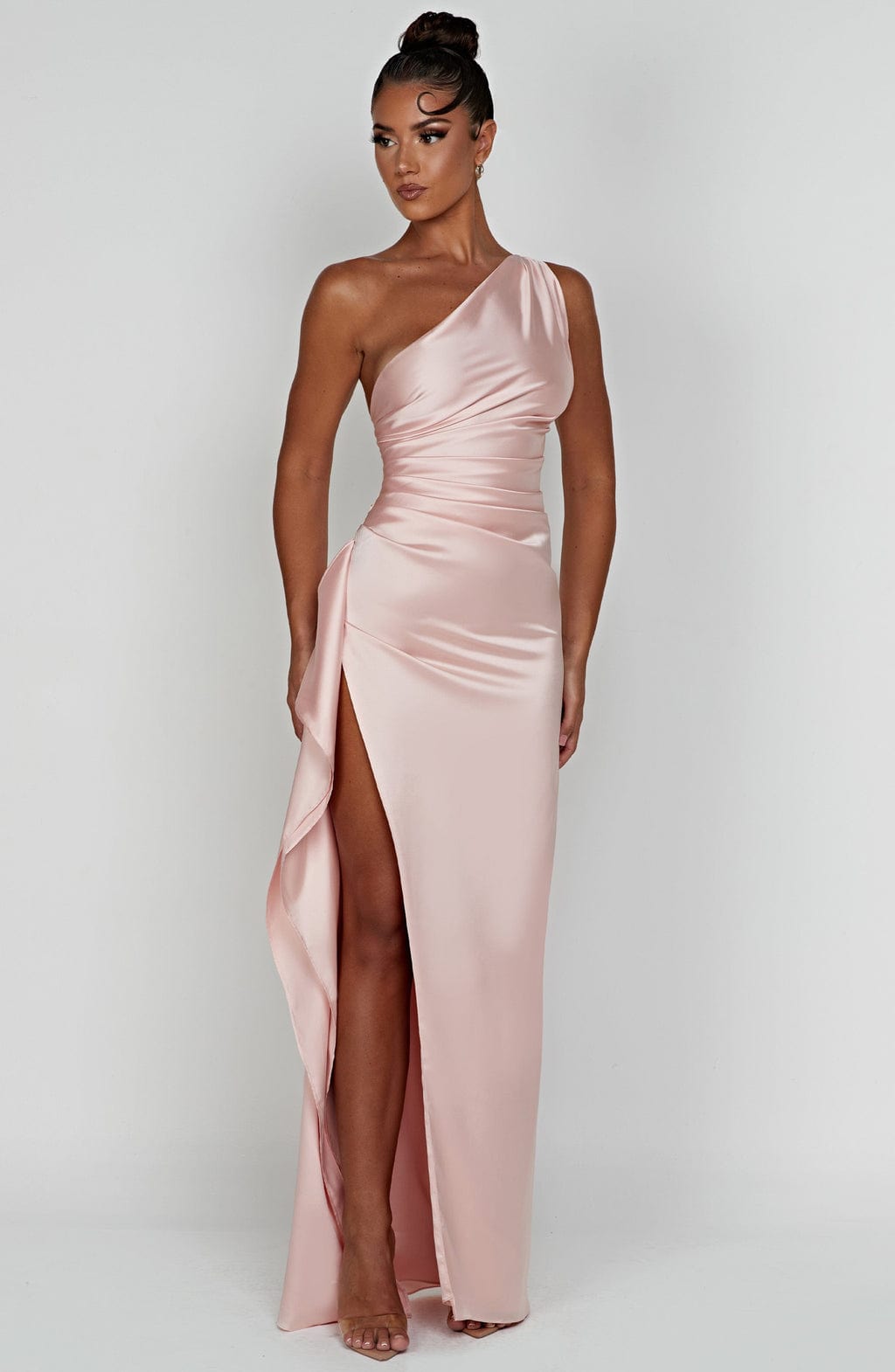 Ariel Maxi Dress Blush - Ariel Blush Long Dress, Romantic Sophistication and Timeless Elegance