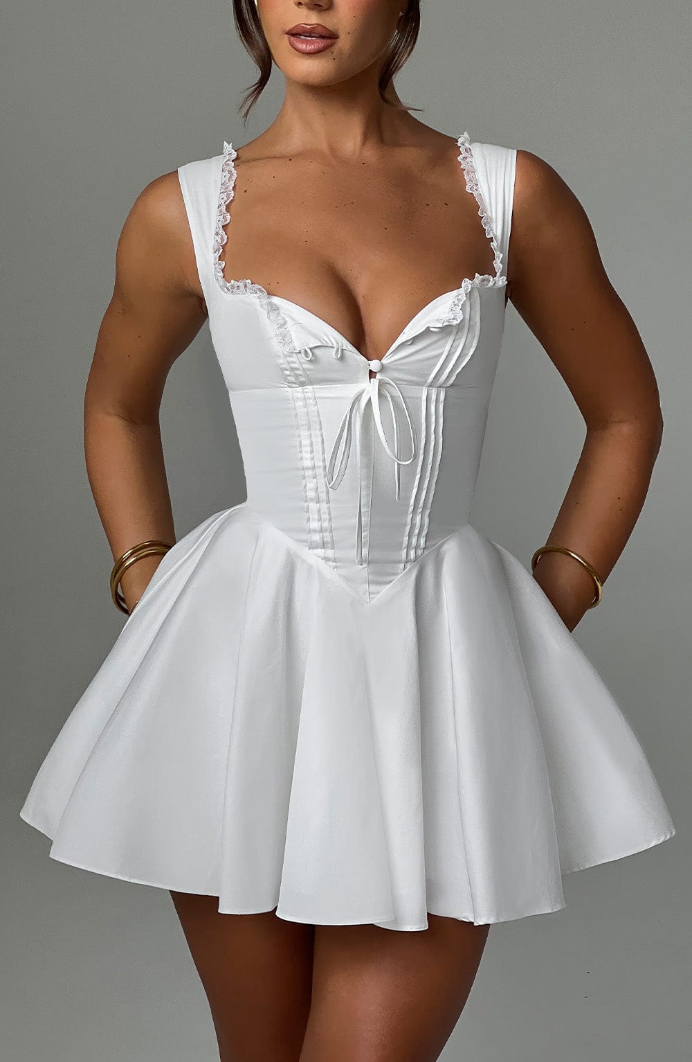 Antonella Mini Dress Ivory – Antonella Ivory Mini Dress, Timeless Elegance for Special Occasions