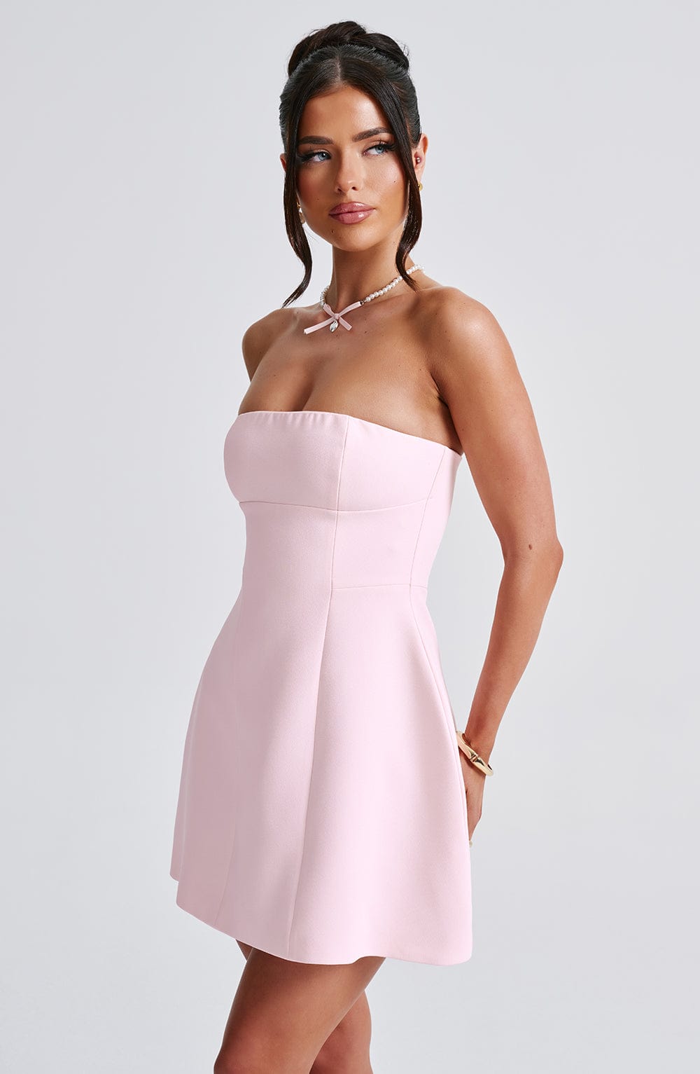 Asha Mini Dress Blush – Asha Blush Mini Dress, Delicacy and Elegance in One Sophisticated Piece