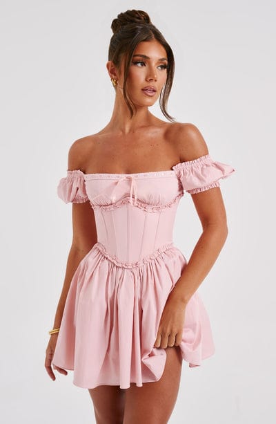 Penelope Mini Dress Blush – Penelope Blush Mini Dress, Elegance and Delicacy in a Unique Piece