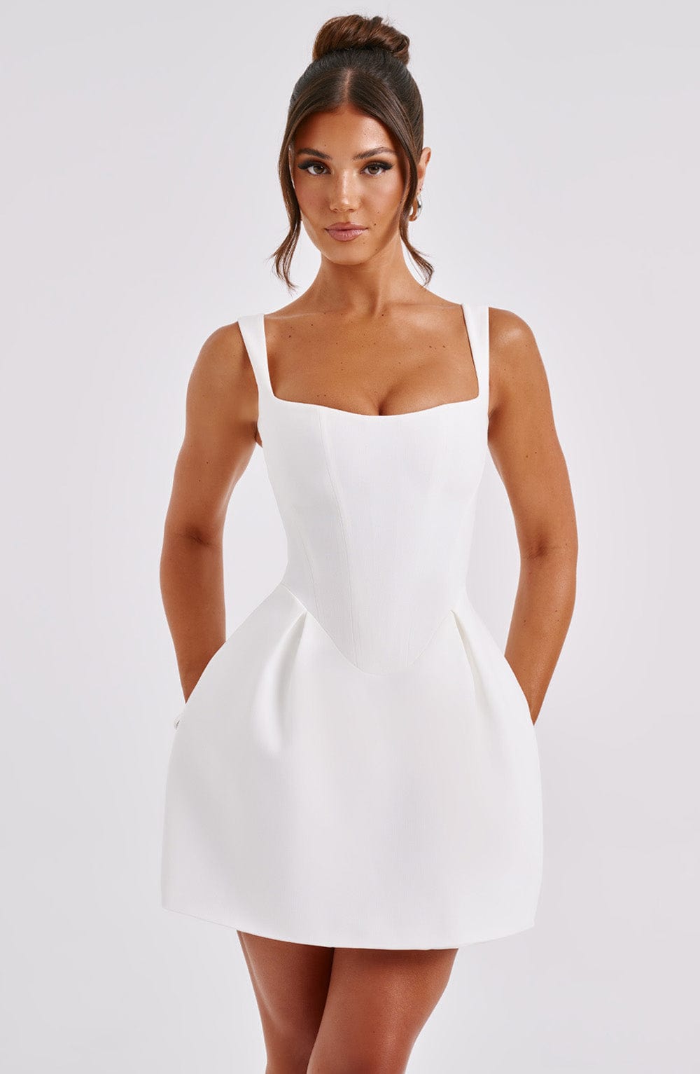Janiyah Mini Dress Ivory – Janiyah Ivory Mini Dress, Refined Elegance and Exclusivity