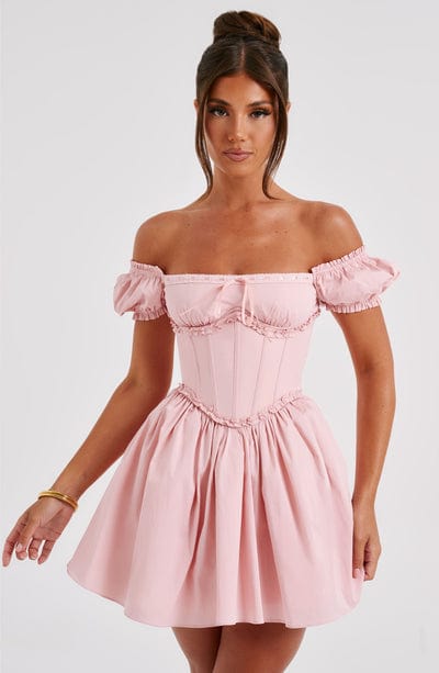 Penelope Mini Dress Blush – Penelope Blush Mini Dress, Elegance and Delicacy in a Unique Piece