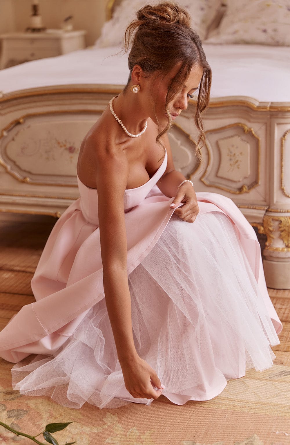 Edith Midi Dress Blush – Pink Edith Midi Dress, Romanticism and Sophistication in Every Detail