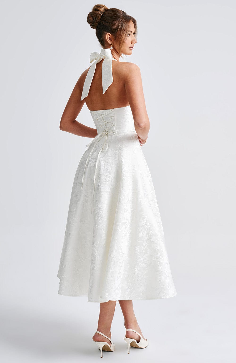 Effie Midi Dress Ivory – Effie Ivory Midi Dress, Sophistication and Timeless Elegance