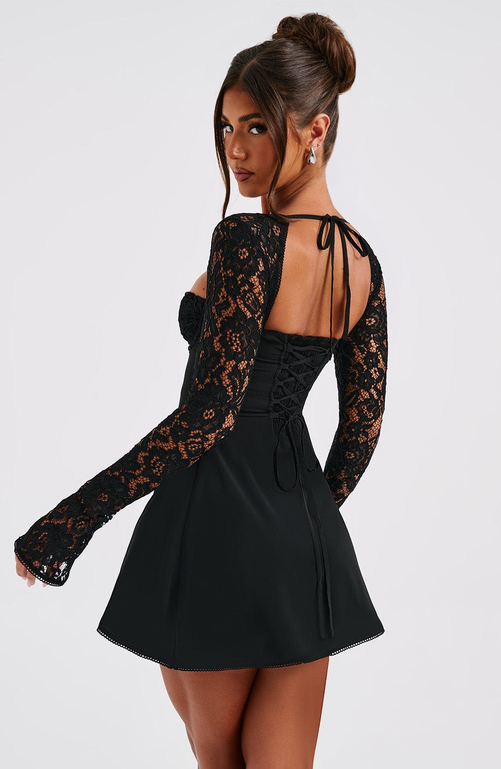 Jacinta Mini Dress Black – Jacinta Black Mini Dress, Timeless Elegance with a Modern Touch