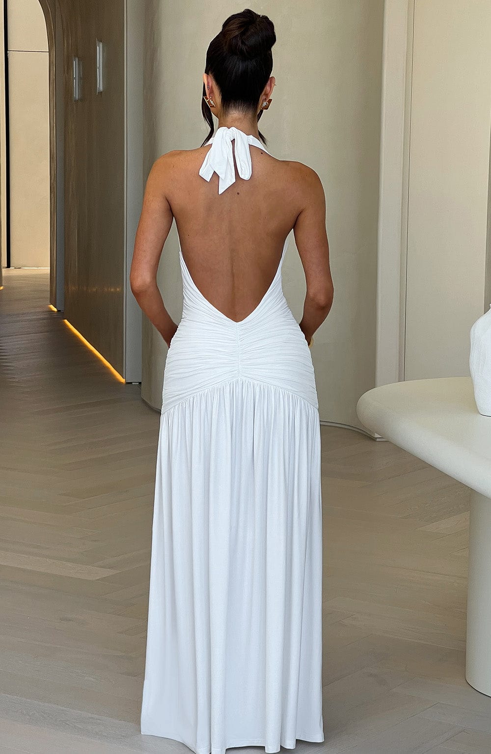 Melania Maxi Dress White – Melania White Long Dress, Untouchable Elegance and Sophistication