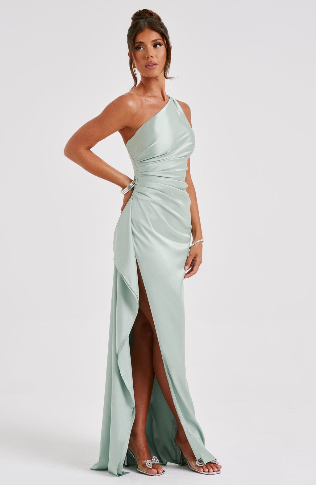 Ariel Maxi Dress Sage - Ariel Sage Green Long Dress, Soft Elegance and Timeless Sophistication