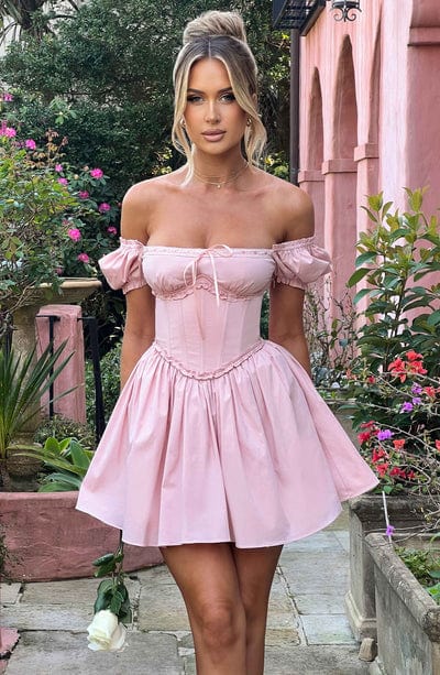 Penelope Mini Dress Blush – Penelope Blush Mini Dress, Elegance and Delicacy in a Unique Piece