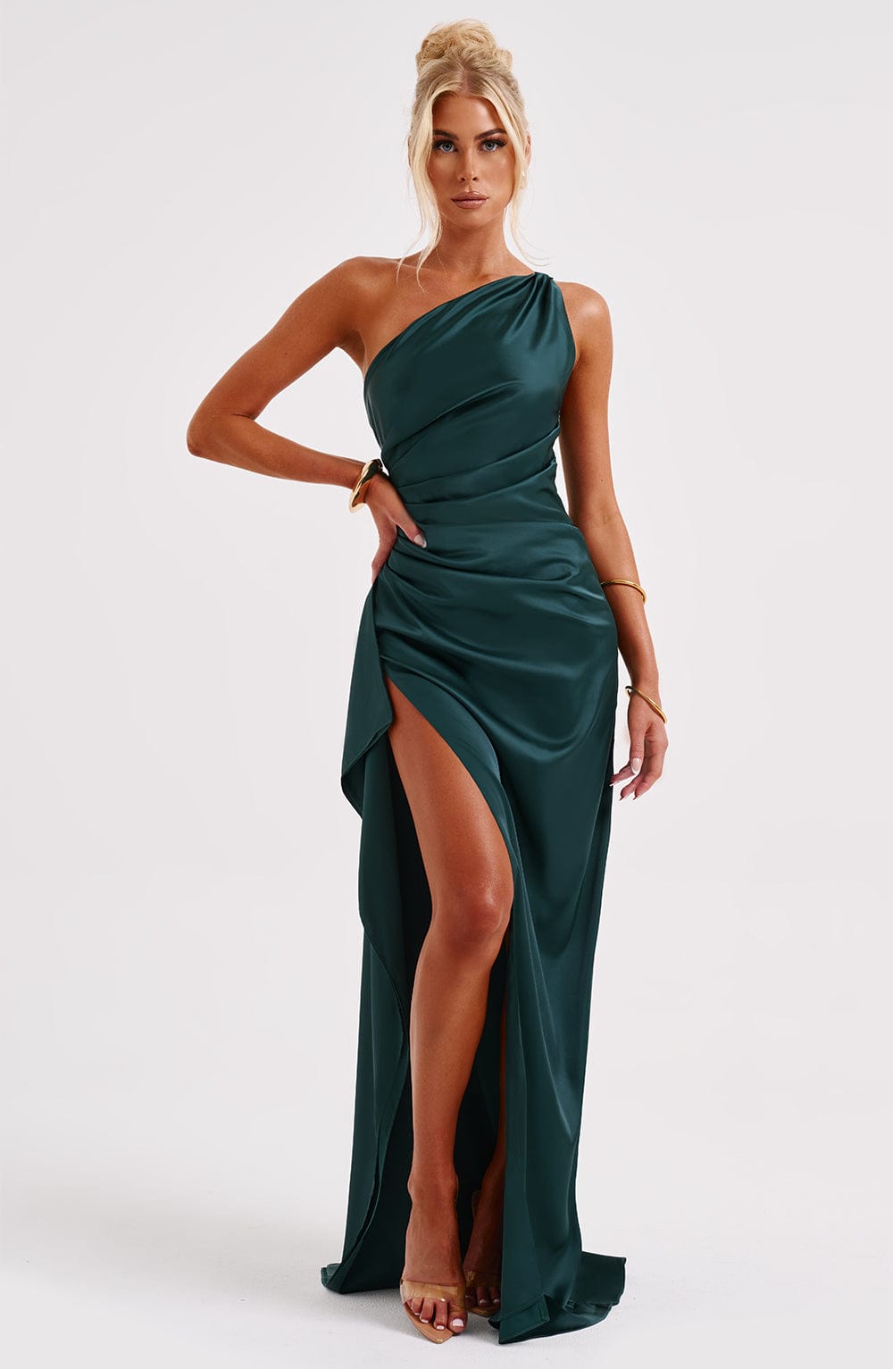 Ariel Maxi Dress Emerald - Ariel Emerald Green Long Dress, Intense Elegance and Exclusive Sophistication
