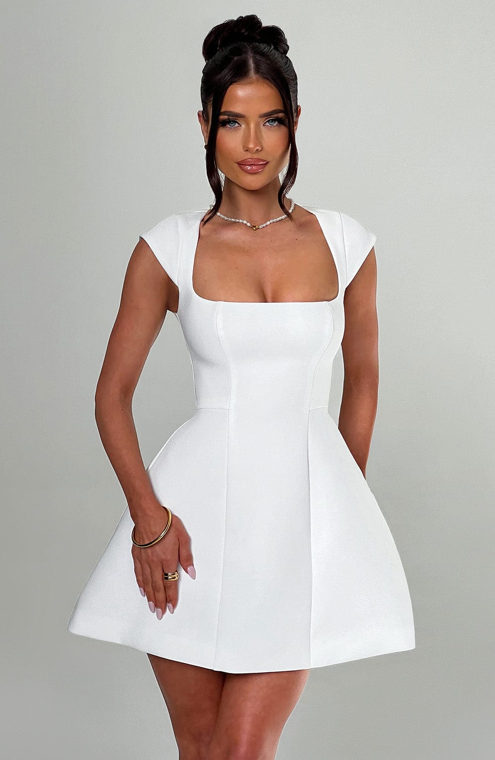 Lena Mini Dress Ivory – Lena Ivory Mini Dress, Sophisticated Elegance and Exclusivity
