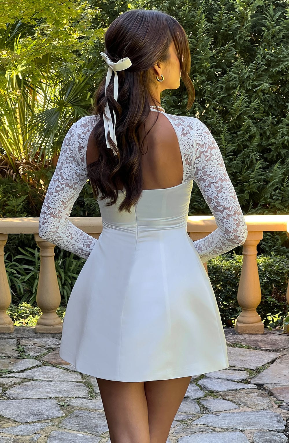 Sadie Mini Dress Ivory - Sadie Ivory Mini Dress, Elegance and Modernity