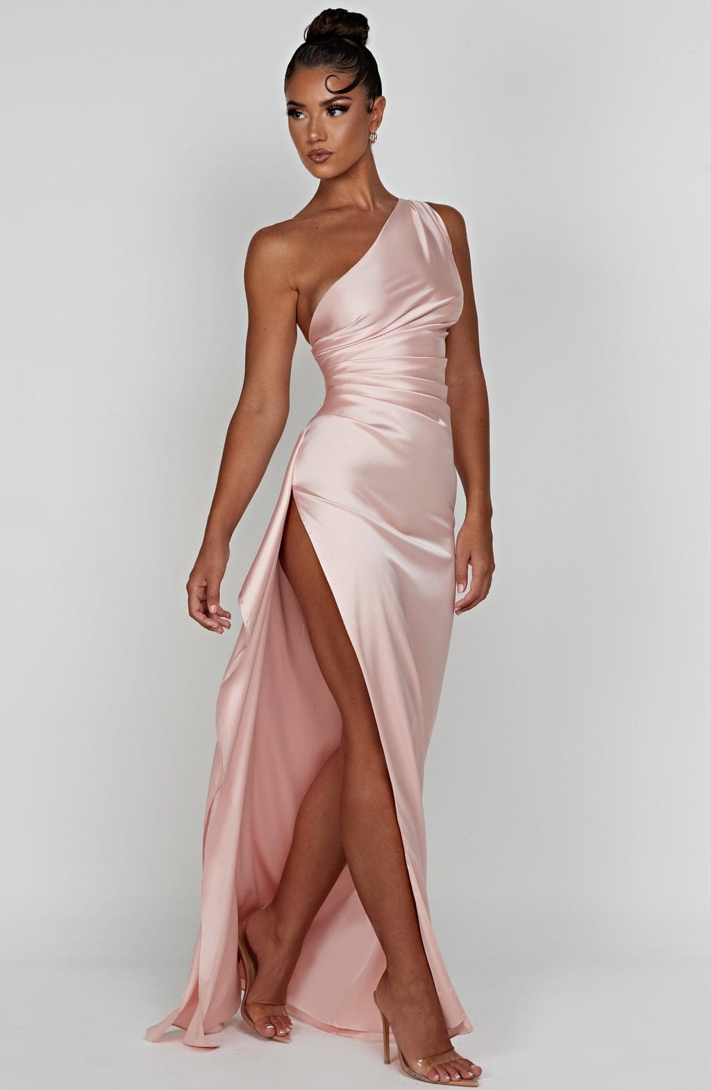 Ariel Maxi Dress Blush - Ariel Blush Long Dress, Romantic Sophistication and Timeless Elegance