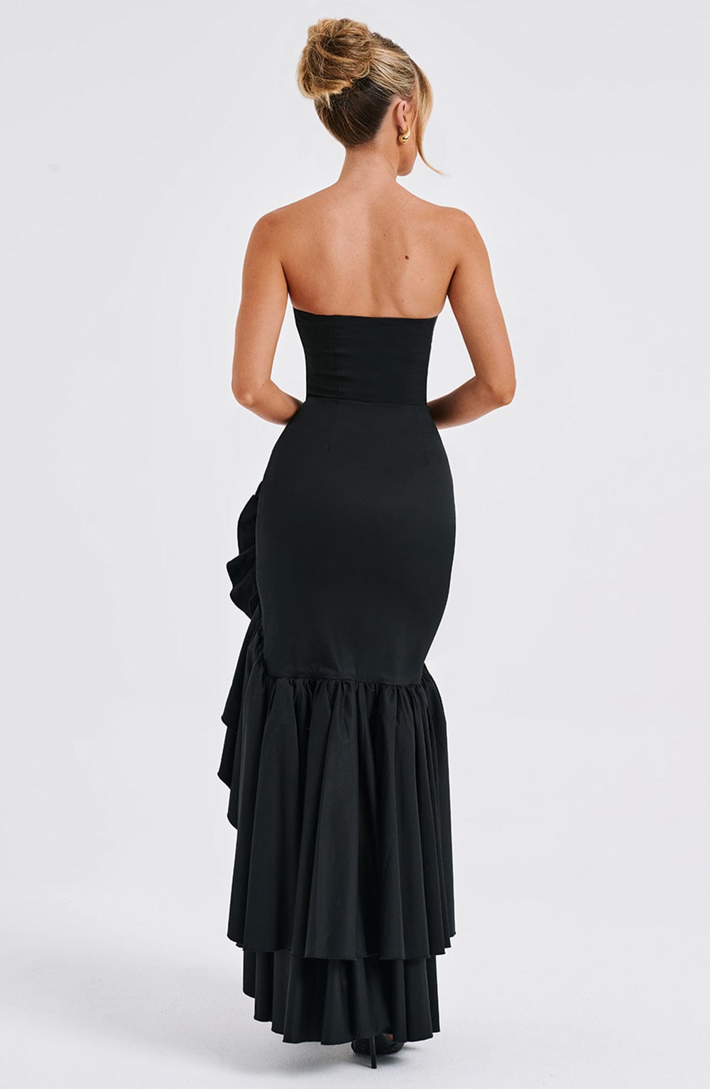Angelina Maxi Dress Black - Angelina Black Long Dress, Timeless Sophistication and Refined Elegance