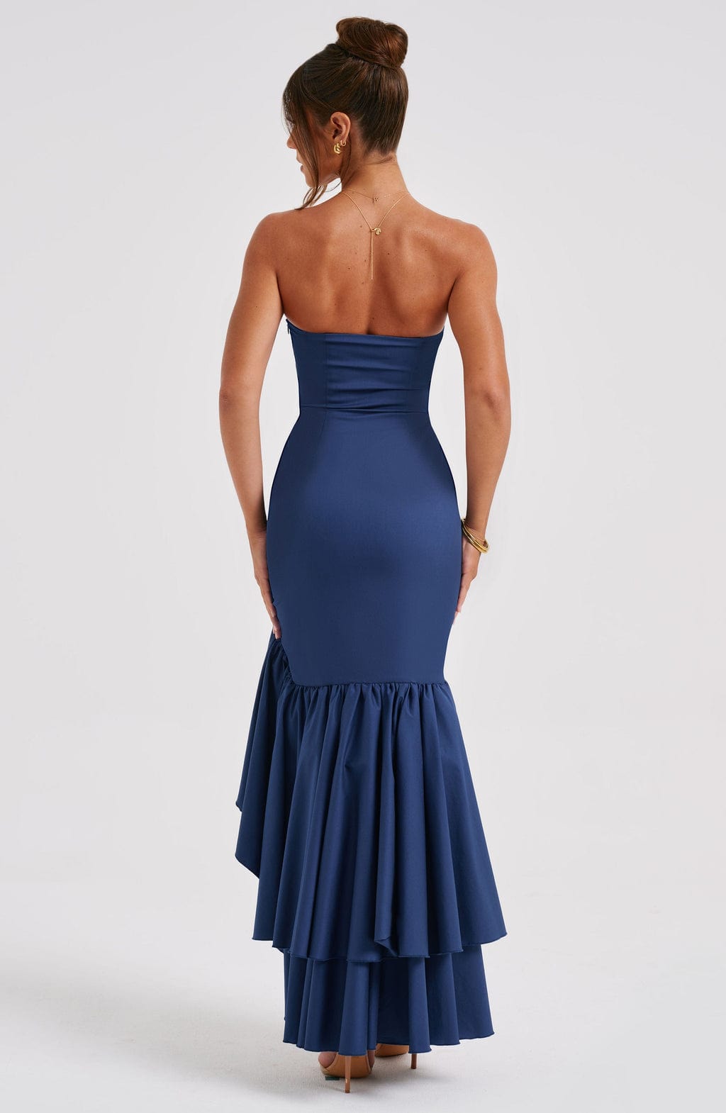 Angelina Maxi Dress Navy - Angelina Navy Blue Long Dress, Timeless Sophistication and Exclusive Elegance