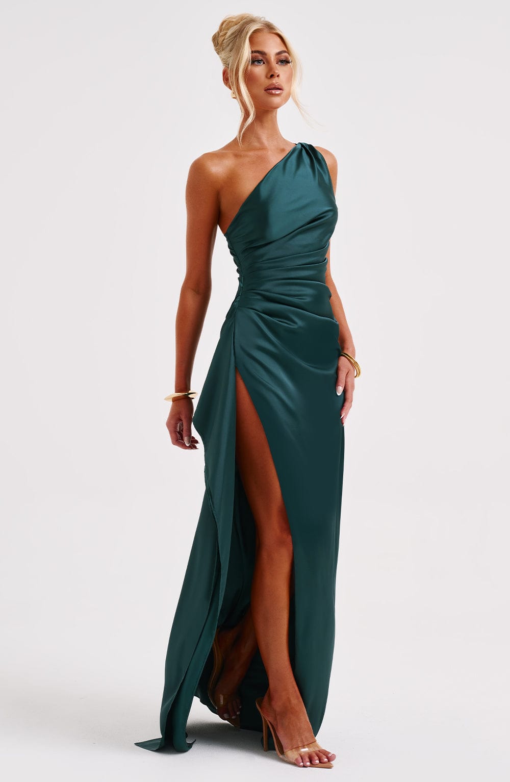 Ariel Maxi Dress Emerald - Ariel Emerald Green Long Dress, Intense Elegance and Exclusive Sophistication