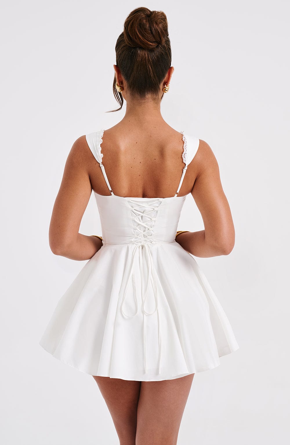 Antonella Mini Dress Ivory – Antonella Ivory Mini Dress, Timeless Elegance for Special Occasions